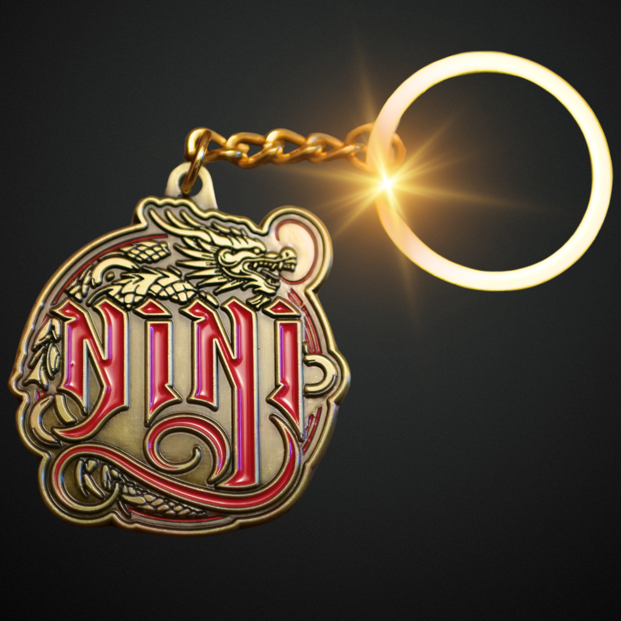 NiNi Bronze Dragon Keychain